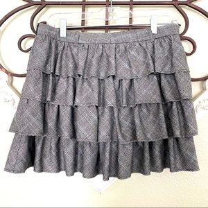 J. Crew Tiered Layered Wool Skirt Size 6